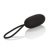 Silicone Remote Rechargeable Egg Vibrator Black