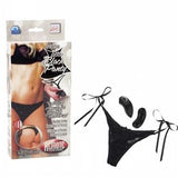 Little Black Panty Thong With Ties 10-function Remote Control Vibe