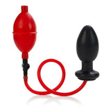 Expandable Butt Plug Latex Red Black