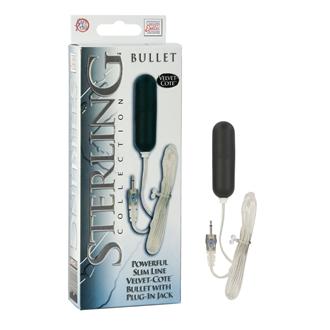 Sterling Collection Slimline Velvet Cote Bullet Black