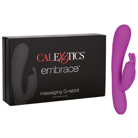 Embrace Massaging G-Rabbit-Purple 8 Inch