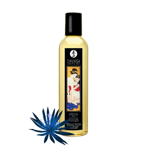 Shunga Massage Oil Asian Midnight Flower Seduction 8.4oz