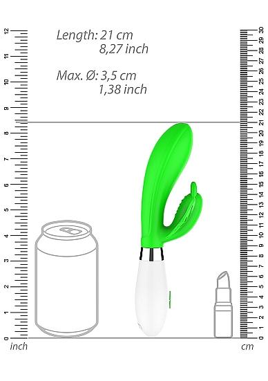 Alexios Ultra Soft Silicone 10 Speeds Green