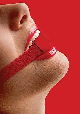 Elastic Ball Gag Red