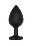 Large Lucky Diamond Butt Plug Black