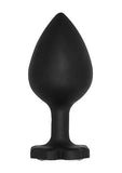 Extra Large Lucky Diamond Butt Plug Black