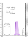 Realrock Non Realistic Dildo W Suction Cup 5.3in Purple