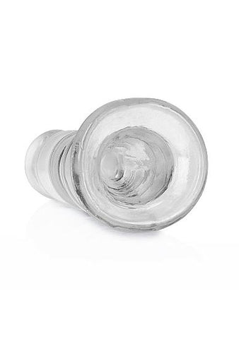 Realrock Curvy Dildo Or Butt Plug 5.5in Transparent