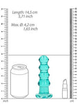 Realrock Curvy Dildo Or Butt Plug Turquoise