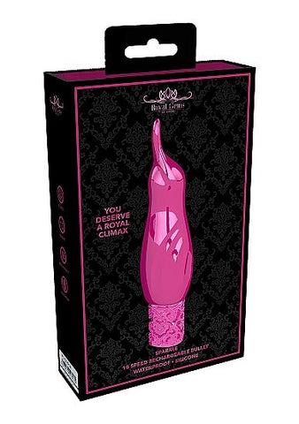 Royal Gems Sparkle Pink Rechargeable Silicone Bullet