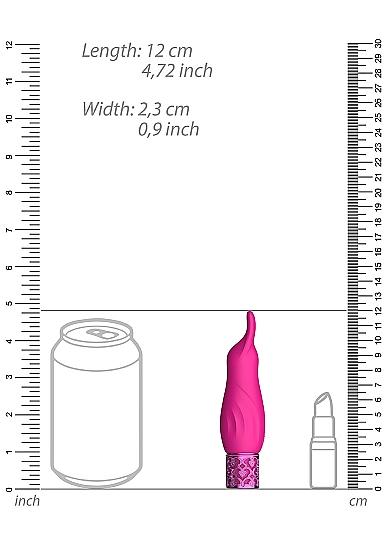Royal Gems Sparkle Pink Rechargeable Silicone Bullet