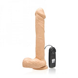 9 inches Cock Balls with Vibrating Egg Vanilla Beige