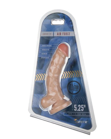 Major Dick Air Force Beige Curved Up Dildo