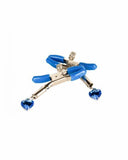 I'll Never Let Go Nipple Clamps Blue Heart Charms