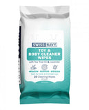Swiss Navy Toy & Body Wipes 6ct Display