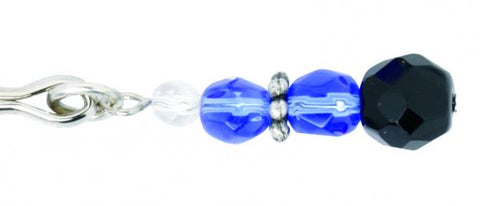 Beaded Clit Clamp With Tweezer Tip Blue