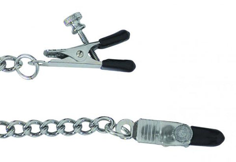 Adjustable Tapered Tip Nipple Clamps With Link Chain