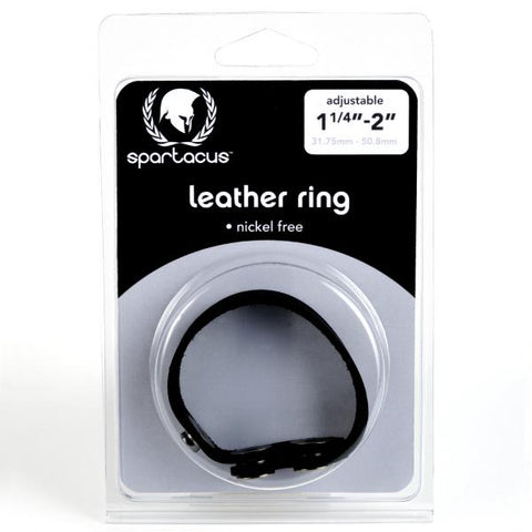 Spartacus Leather Cock Ring Nickel Free Snaps