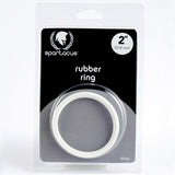 Rubber 2 inch C Ring - White