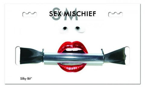 Sex & Mischief Silky Bit Gag Black