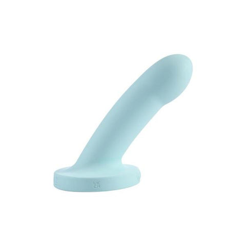 Myst 5in Vibrating Silicone Dildo Sky Blue