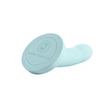 Myst 5in Vibrating Silicone Dildo Sky Blue