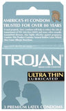 Trojan Condoms Sensitive Ultra Thin Lubricated 3 Pack