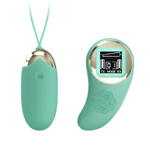 Mina Vibrating Remote Control Egg - Turquoise BI-014362WLED1