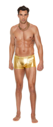 Men's Gold Lame Boxer Brief - Small/medium - Gold