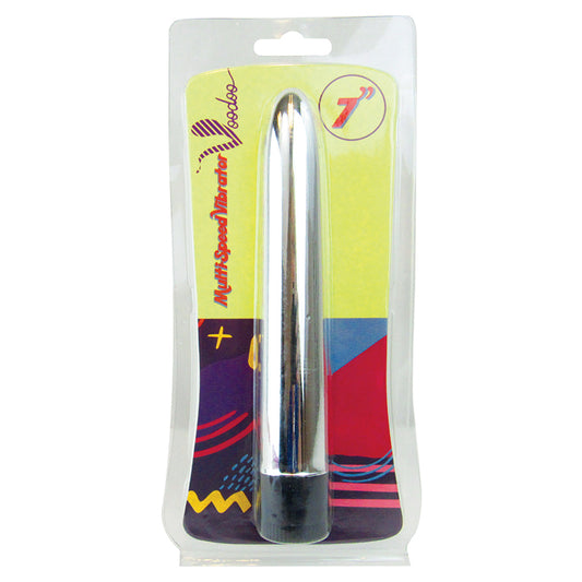 Voodoo Multi-Speed Vibrator-Silver 7 Inch