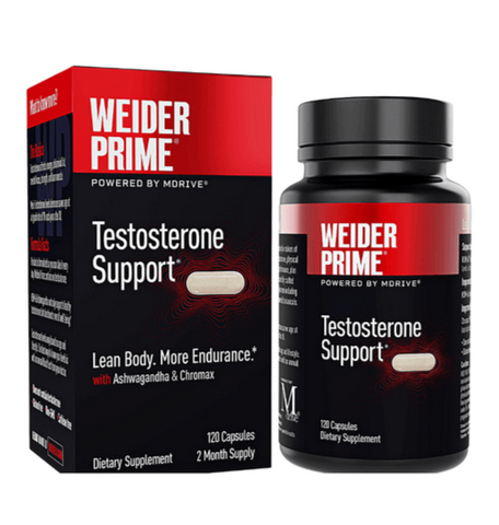 Weider Prime Testosterone Supplement for Men 120 Capsules