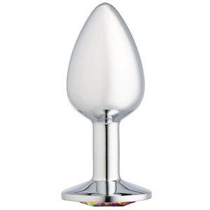 Cloud 9 Gems Silver Chromed Anal Plug Small