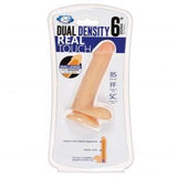 Cloud 9 Dual Density Real Touch Dong 6 inches with Balls Beige