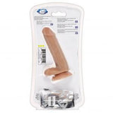 Cloud 9 Dual Density Real Touch Dong 6 inches with Balls Tan