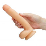 Cloud 9 Dual Density Real Touch 7 inches Dong with Balls Beige