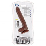 Cloud 9 Dual Density Real Touch 7 inches Dong with Balls Brown