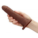 Cloud 9 Dual Density Real Touch 7 inches Dong without Balls Brown