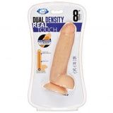 Cloud 9 Dual Density Real Touch 8 inches Dildo with Balls Beige