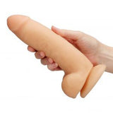 Cloud 9 Dual Density Real Touch 8 inches Dildo with Balls Beige