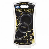 Cloud 9 Pro Sensual Silicone Cock Ring 3 Pack Black