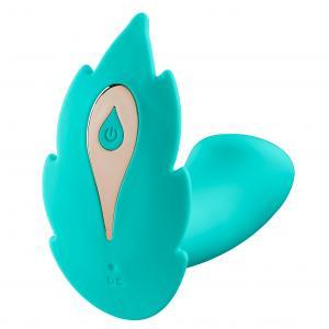 Cloud 9 Health & Wellness Wireless Remote Control Panty Leaf" Vibe - Teal"