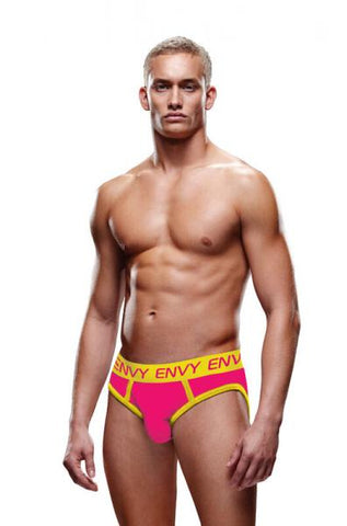 Envy Solid Jock Pink/yellow L/xl