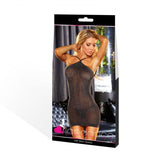 Lapdance Vip Mini Dress Black Metallic O/s