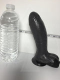 Inflatable Suction Cup Realistic Dildo Black