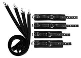 Frisky 8 Piece Bondage Restraint Set Black