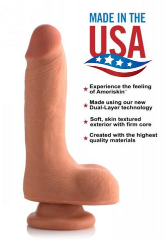 7 Inches Ultra Real Dual Layer Dildo Beige