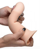 Squeezable Thick Phallic Dildo - Beige