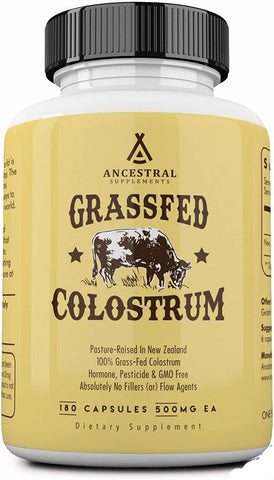 Ancestral Supplements Grass Fed Colostrum Supports Immune 180 Pills
