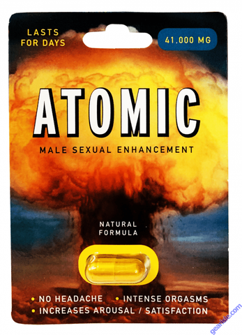 Atomic 41000 mg Natural Formula Male Sexual Enhancement Gold Pill