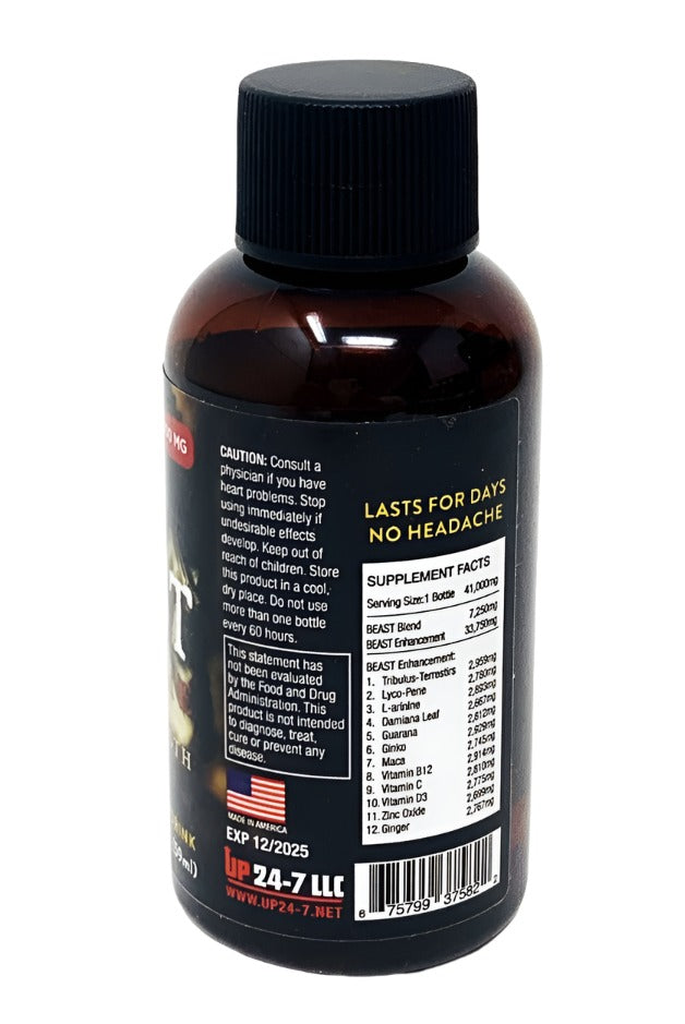 Beast 41000mg Male Enhancement 2 Fl Oz Drink Shot